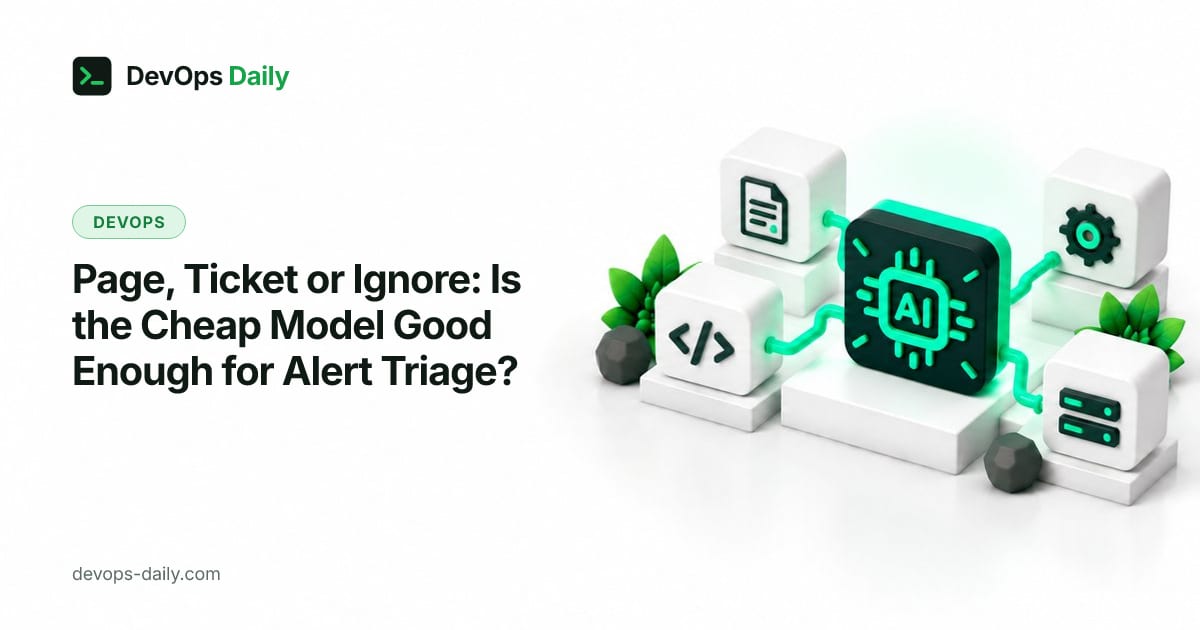 Page, Ticket or Ignore: Is the Cheap Model Good Enough for Alert Triage?