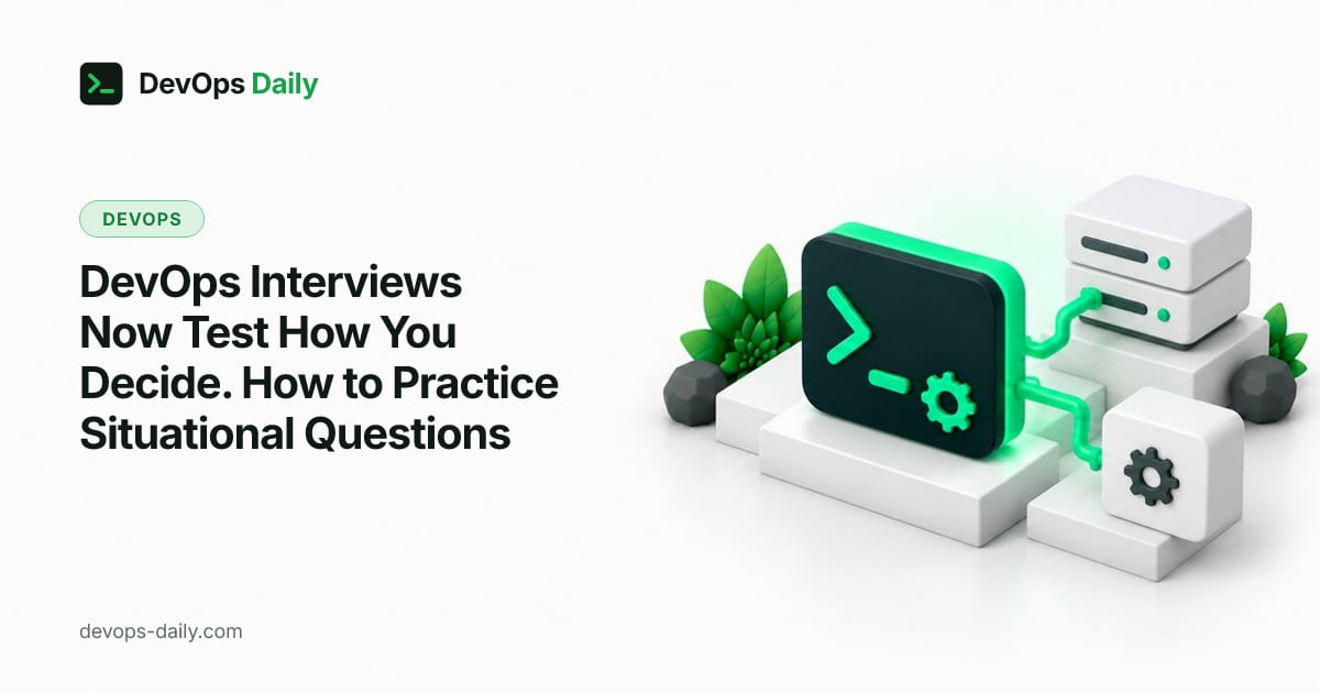 DevOps Interviews Now Test How You Decide. How to Practice Situational Questions