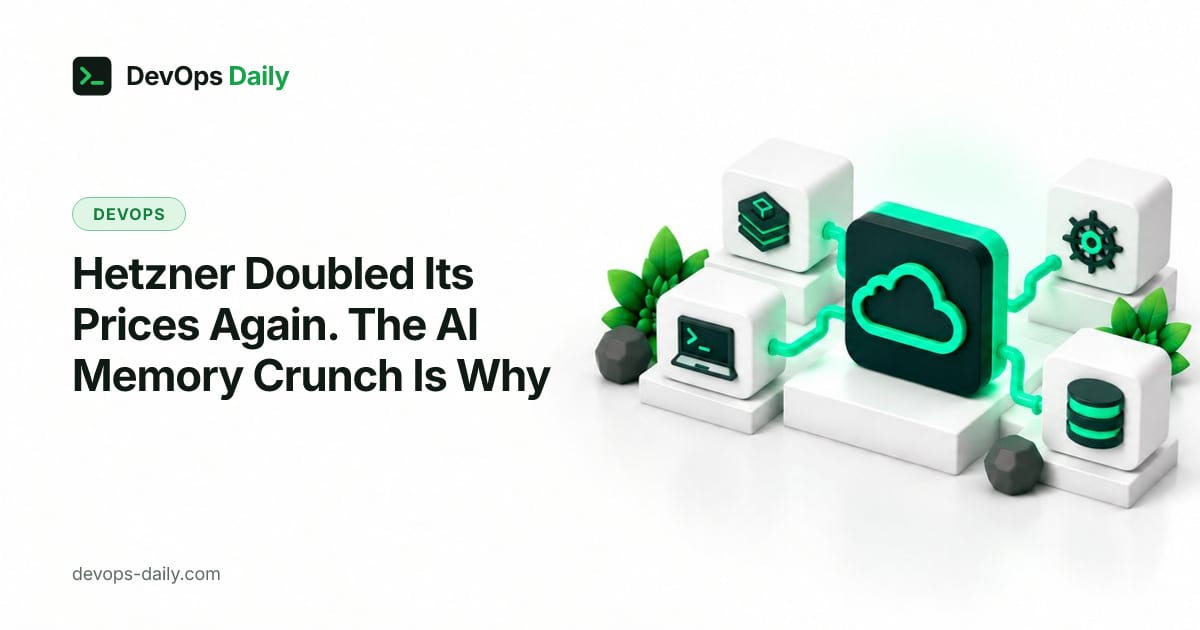 Hetzner Doubled Its Prices Again. The AI Memory Crunch Is Why