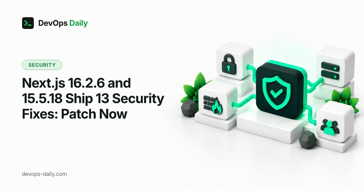 Next.js 16.2.6 and 15.5.18 Ship 13 Security Fixes: Patch Now