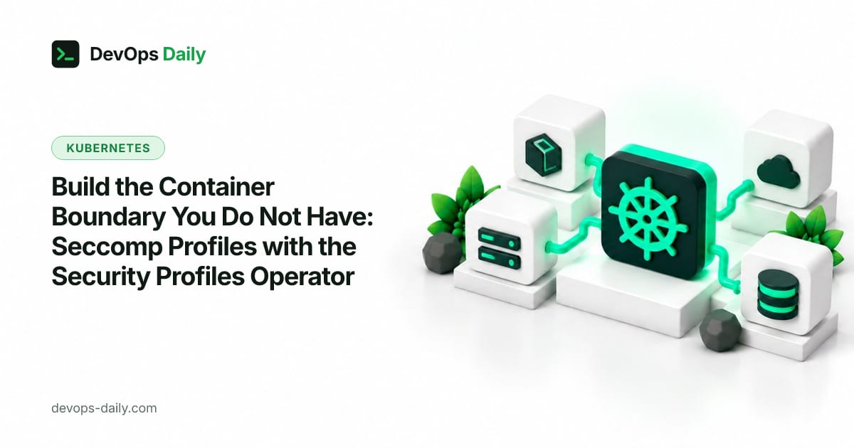 Build the Container Boundary You Do Not Have: Seccomp Profiles with the Security Profiles Operator