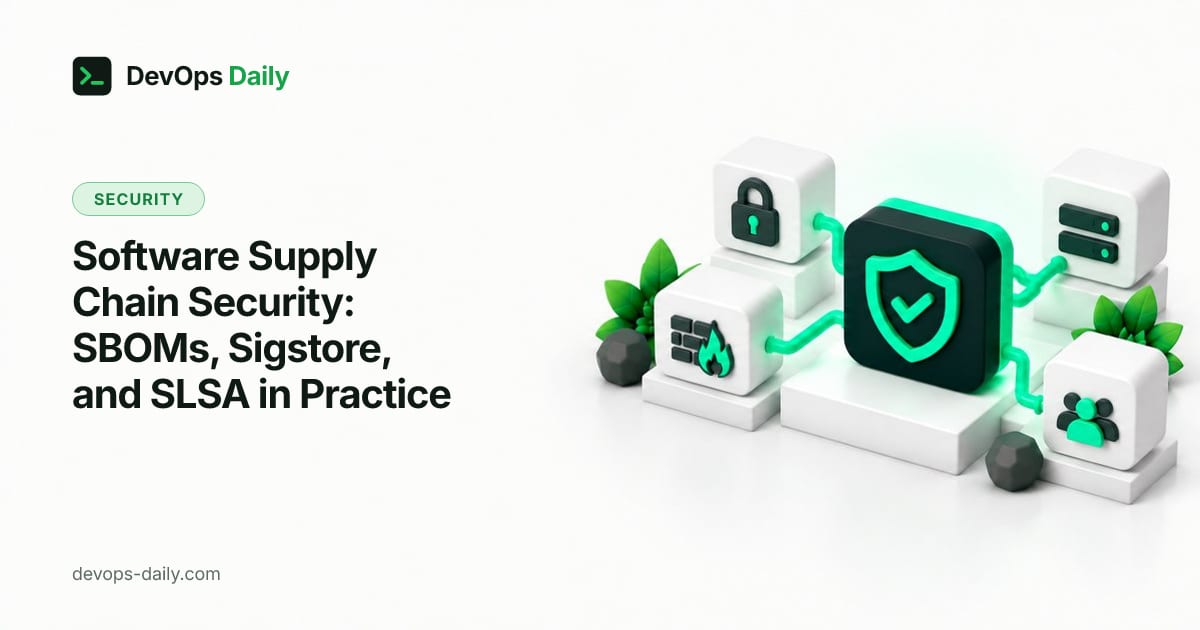 Software Supply Chain Security: SBOMs, Sigstore, and SLSA in Practice